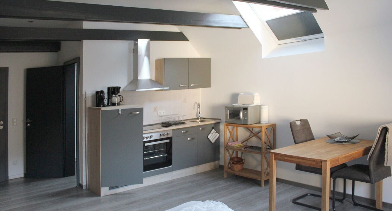 Komplett eingerichtete Küche